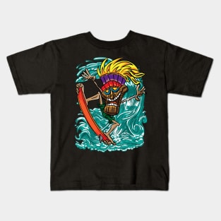 Tiki Surfer Kids T-Shirt